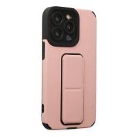 Newface iPhone 13 Pro Kılıf Mega Standlı Silikon - Pudra