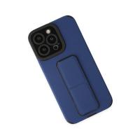 Newface iPhone 13 Pro Max Kılıf Mega Standlı Silikon - Mavi