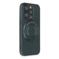 Newface iPhone 13 Pro Kılıf Lukka Magneticsafe Kapak - Koyu Yeşil