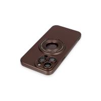 Newface iPhone 13 Pro Max Kılıf Lukka Magneticsafe Kapak - Kahverengi