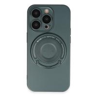 Newface iPhone 14 Pro Kılıf Lukka Magneticsafe Kapak - Koyu Yeşil