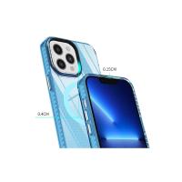 Newface iPhone 12 Pro Max Kılıf Beta Magneticsafe Silikon - Mavi