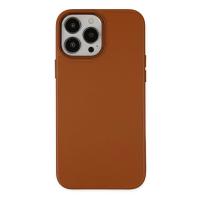 Newface iPhone 13 Pro Max Kılıf Asya Deri Silikon - Kahverengi