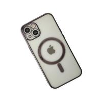 Newface iPhone 14 Plus Kılıf Magneticsafe Lazer Silikon - Siyah