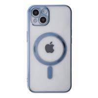 Newface iPhone 14 Plus Kılıf Magneticsafe Lazer Silikon - Sierra Blue