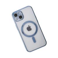 Newface iPhone 14 Plus Kılıf Magneticsafe Lazer Silikon - Sierra Blue