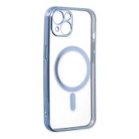Newface iPhone 14 Plus Kılıf Magneticsafe Lazer Silikon - Sierra Blue