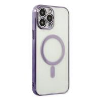 Newface iPhone 14 Pro Kılıf Magneticsafe Lazer Silikon - Mor