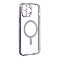 Newface iPhone 14 Pro Kılıf Magneticsafe Lazer Silikon - Mor