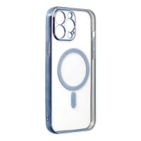 Newface iPhone 14 Pro Max Kılıf Magneticsafe Lazer Silikon - Sierra Blue