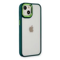 Newface iPhone 14 Plus Kılıf Dora Kapak - Haki Yeşil