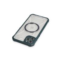 Newface iPhone 11 Pro Kılıf Prag Magneticsafe Kapak - Koyu Yeşil