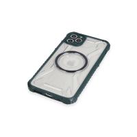Newface iPhone 11 Pro Kılıf Prag Magneticsafe Kapak - Koyu Yeşil