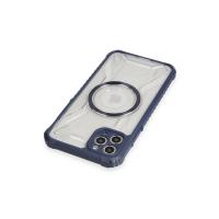Newface iPhone 11 Pro Max Kılıf Prag Magneticsafe Kapak - Lacivert
