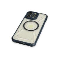 Newface iPhone 12 Pro Max Kılıf Prag Magneticsafe Kapak - Lacivert