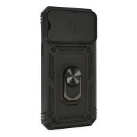 Newface iPhone 14 Pro Kılıf Pars Lens Yüzüklü Silikon - Siyah