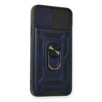 Newface iPhone 11 Pro Kılıf Pars Lens Yüzüklü Silikon - Lacivert