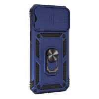 Newface iPhone 14 Pro Max Kılıf Pars Lens Yüzüklü Silikon - Lacivert