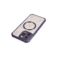Newface iPhone 13 Pro Kılıf Prag Magneticsafe Kapak - Derin Mor
