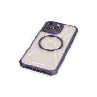 Newface iPhone 14 Pro Kılıf Prag Magneticsafe Kapak - Derin Mor