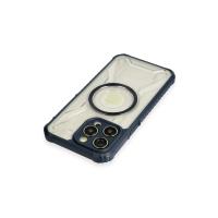 Newface iPhone 14 Pro Max Kılıf Prag Magneticsafe Kapak - Lacivert
