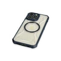 Newface iPhone 14 Pro Max Kılıf Prag Magneticsafe Kapak - Lacivert
