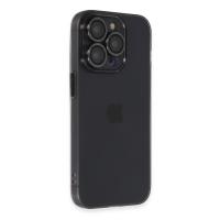 Newface iPhone 14 Pro Kılıf Luko Lens Silikon - Siyah