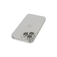 Newface iPhone 14 Pro Kılıf Luko Lens Silikon - Gümüş