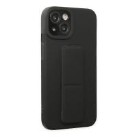 Newface iPhone 14 Plus Kılıf Mega Standlı Silikon - Siyah