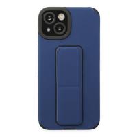 Newface iPhone 14 Plus Kılıf Mega Standlı Silikon - Mavi