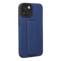 Newface iPhone 14 Plus Kılıf Mega Standlı Silikon - Mavi