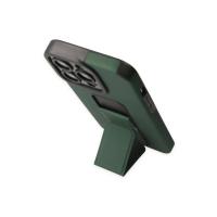 Newface iPhone 14 Pro Kılıf Mega Standlı Silikon - Yeşil