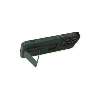 Newface iPhone 14 Pro Kılıf Mega Standlı Silikon - Yeşil