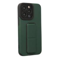 Newface iPhone 14 Pro Kılıf Mega Standlı Silikon - Yeşil