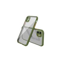 Newface iPhone 12 Mini Kılıf Miami Şeffaf Silikon - Koyu Yeşil