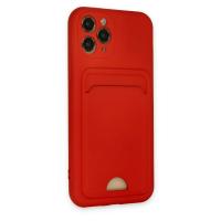 Newface iPhone 11 Pro Kılıf Kelvin Kartvizitli Silikon - Kırmızı