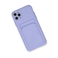 Newface iPhone 11 Pro Max Kılıf Kelvin Kartvizitli Silikon - Lila