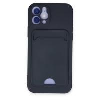 Newface iPhone 12 Kılıf Kelvin Kartvizitli Silikon - Lacivert