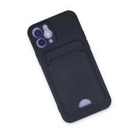 Newface iPhone 12 Kılıf Kelvin Kartvizitli Silikon - Lacivert