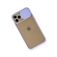Newface iPhone 11 Pro Kılıf Palm Buzlu Kamera Sürgülü Silikon - Lila