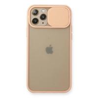 Newface iPhone 11 Pro Kılıf Palm Buzlu Kamera Sürgülü Silikon - Pembe