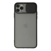 Newface iPhone 11 Pro Kılıf Palm Buzlu Kamera Sürgülü Silikon - Siyah