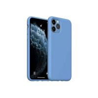 Newface iPhone 11 Pro Max Kılıf Nano içi Kadife Silikon - Mavi