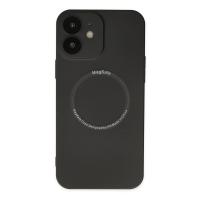 Newface iPhone 12 Kılıf Jack Magneticsafe Lens Silikon - Siyah