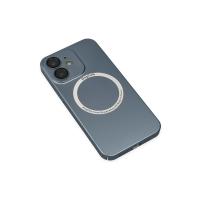 Newface iPhone 12 Kılıf Jack Magneticsafe Lens Silikon - Sierra Blue