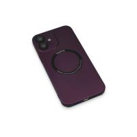 Newface iPhone 12 Kılıf Jack Magneticsafe Lens Silikon - Mürdüm