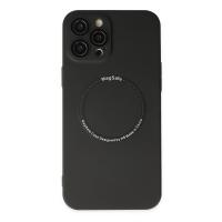 Newface iPhone 12 Pro Kılıf Jack Magneticsafe Lens Silikon - Siyah