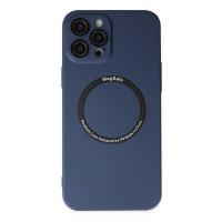 Newface iPhone 12 Pro Kılıf Jack Magneticsafe Lens Silikon - Lacivert