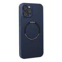 Newface iPhone 12 Pro Kılıf Jack Magneticsafe Lens Silikon - Lacivert