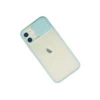 Newface iPhone 12 Kılıf Palm Buzlu Kamera Sürgülü Silikon uaz